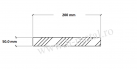 Platbanda zincata 200x50 mm 1